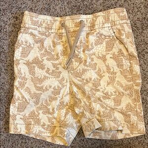 GAP Kids Tan Dinosaur Print Shorts